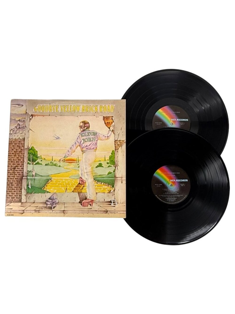 Elton John Goodbye Yellow Brick Road Vinyl 2 LP Set1973 Record MCA2-10003‎ VTG